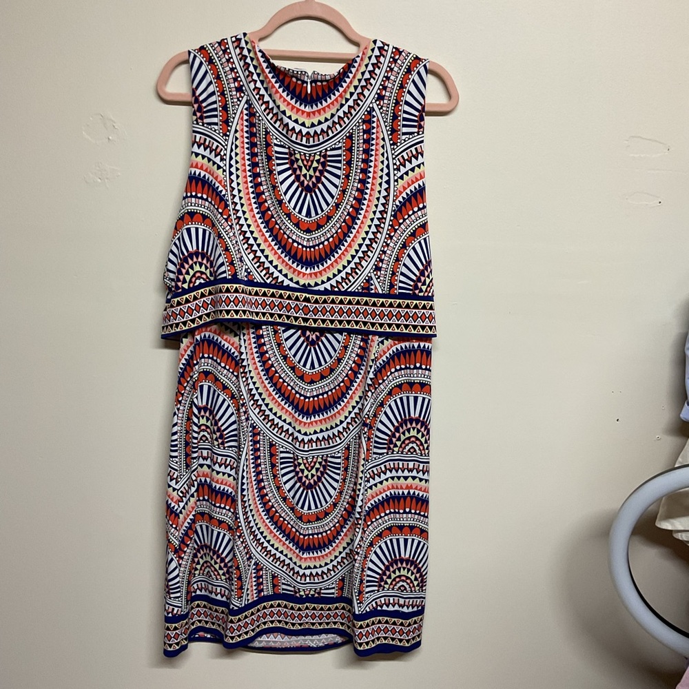 Chico's Multicolor Geometric Pattern Dress - image 3